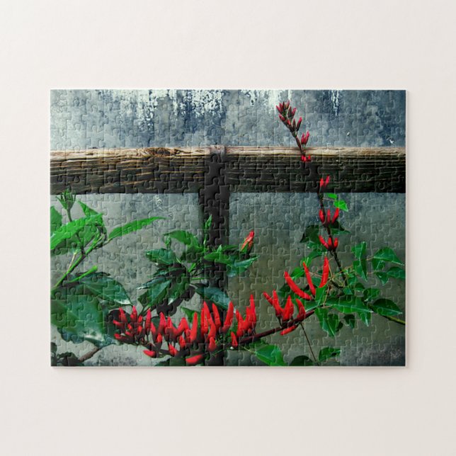 Rustic Garden Blommigt Pussel (Horisontell)