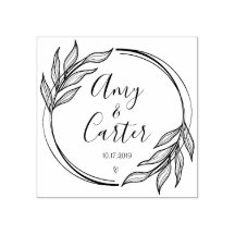 Rustic Garden Spara datumet logotyp för självinche