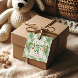 Rustic Gender Neutral Little Sprout Baby Shower Gåvor Etiketter