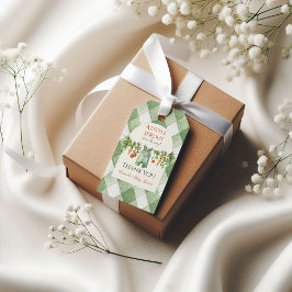 Rustic Gender Neutral Little Sprout Baby Shower Presentetikett