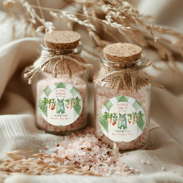 Rustic Gender Neutral Little Sprout Baby Shower Runt Klistermärke