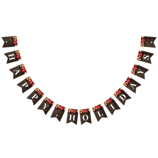 Rustic Gift Box, Jul Party Vimplar (Alla)