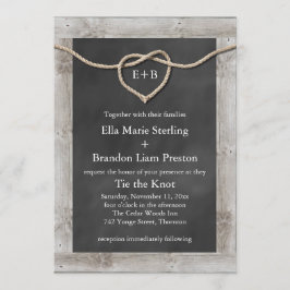 Rustic Gifter sig bröllopsinbjudan Inbjudningar