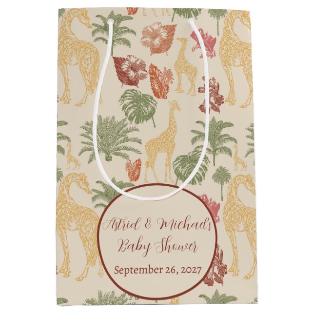 Rustic Giraffe Blommigt (Framsidan)