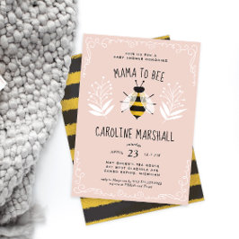 Rustic Girl-Mamma till Bee Baby Shower-inbjudan Inbjudningar