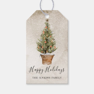 Rustic Glad helg Gift-favorittagg Presentetikett