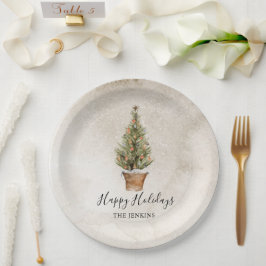 Rustic Glad helg Julgran