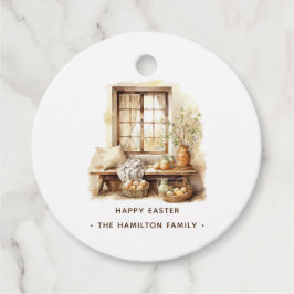 Rustic Glad påsk Personlig Family Namn Gåvor Etiketter