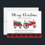 Rustic God jul bonusfamilj Namn Kort<br><div class="desc">Rustic God jul Farmhouse Family Namn Helgdag Card - Önska din familj och vänner i God jul i julhelg med en aning av rustik, bondehus stil. Vårt unika julkort i land har en vintage jordbrukstraktor som bär en färsk Julgran från gården och en gåva som är inlindad för helgdag. (All...</div>