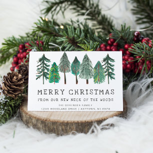 Rustic God jul Family Photo Flytta Meddelande