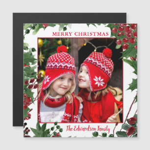 Rustic God jul fotomagnetiskt kort