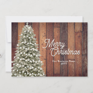 Rustic God jul Julgran Company Julkort
