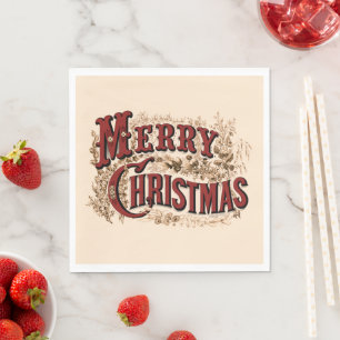 Rustic God jul Pappra Tallrikar Pappersservett