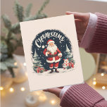 Rustic God jul & Santa Cause Julkort<br><div class="desc">Lägg till lite rustik charm till din helgdag-dekoration med vår "Rustic God jul & Santa Cause"-kudde. Den här fina designen fångar julandan med en varm och mysigt känsla.Sprid glädjen och andan ge i julhelgen med vår kudde "Rustic God jul & Santa Cause". Lägg till det i din vagn idag och...</div>