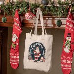 Rustic God jul & Santa Cause Tygkasse<br><div class="desc">Lägg till lite rustik charm till din helgdag-dekoration med vår "Rustic God jul & Santa Cause"-kudde. Den här fina designen fångar julandan med en varm och mysigt känsla.Sprid glädjen och andan ge i julhelgen med vår kudde "Rustic God jul & Santa Cause". Lägg till det i din vagn idag och...</div>