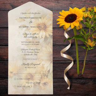 Rustic Golden Sunblommor