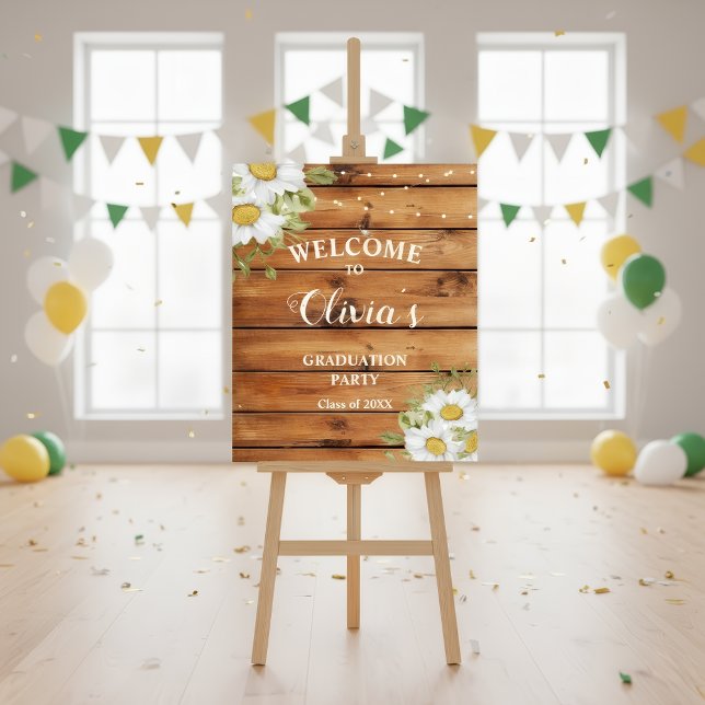 Rustic Graduation  welcome sign Poster (Skapare uppladdad)