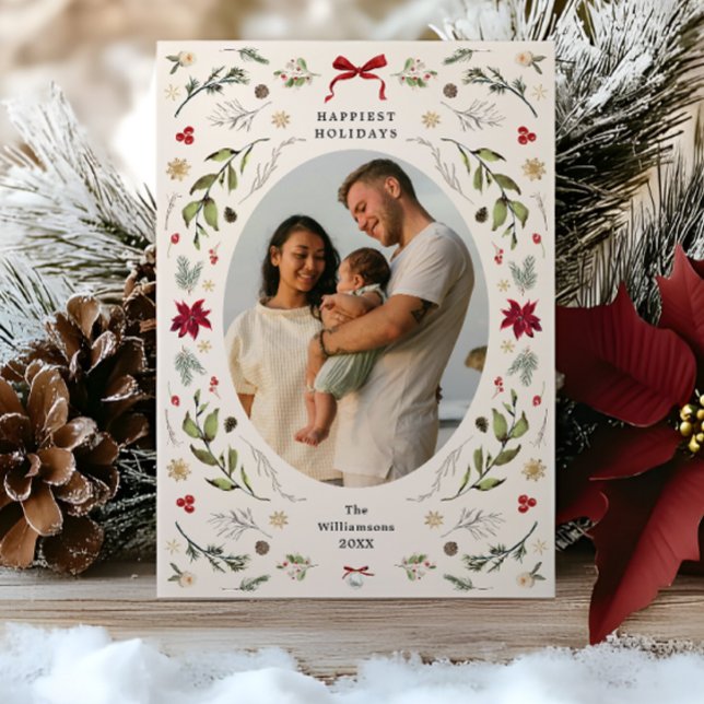 Rustic Grandmillenniall Holiday Photo Card Inbjudningar (Rustic Grandmillenniall Holiday Photo Card
)