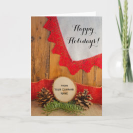 Rustic Gräs Barn Wood Business Land jul Helgkort