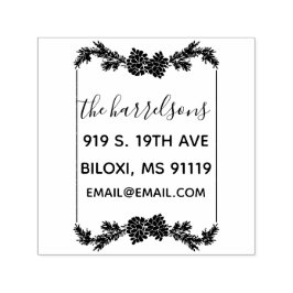 Rustic Gräs Cone-familjen Self-Inking Frimärke Självfärgande Stämpel