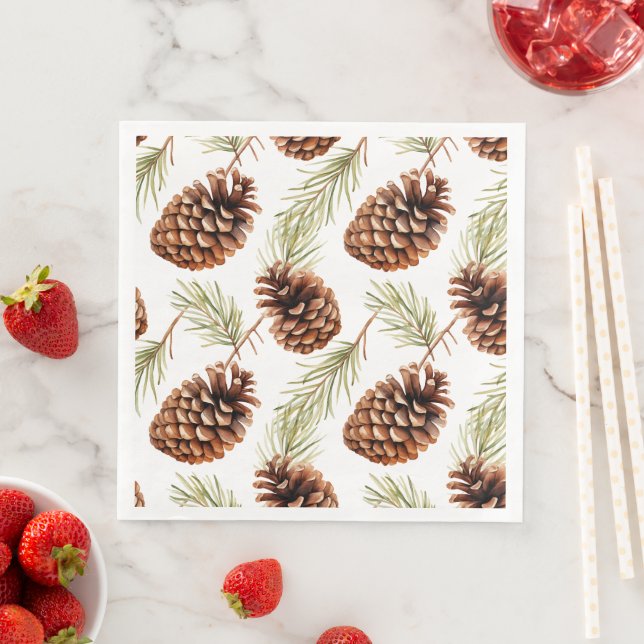 Rustic Gräs Cone Pappersservett (Insitu)