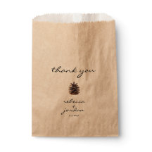 Rustic Gräs Cone Tack Gift Bags