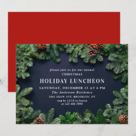 Rustic Gräs Cones Gren HELGDAG LUNCHEON Inbjudningar