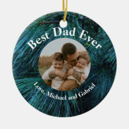 Rustic gräs julgransprydnad keramik