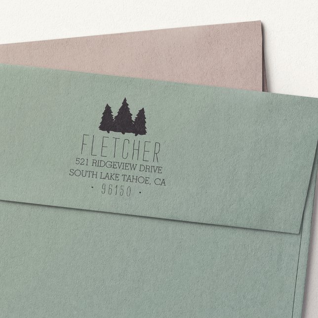 Rustic Gräs Returadress Självfärgande Stämpel (Skapare uppladdad)