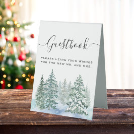 Rustic Gräs Träd Lantern Botanical Guestbook