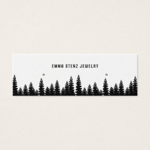 Rustic Gräs ・ Uppläsning av Ringar Studs Visning C Litet Visitkort