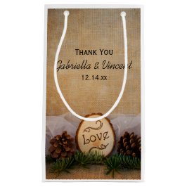 Rustic Gräs Woodland Bröllop Tack