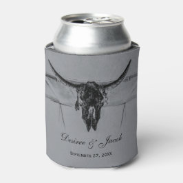 Rustic Grått Black Western Cow Skull Bröllop