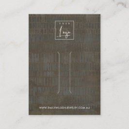 RUSTIC GRÅTT BRONZE LINE HAIR CLIP VISNING CLIP-KO VISITKORT