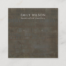 RUSTIC GRÅTT BRONZE LINE STUD EARRING VISNING CARD