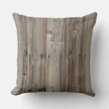 Rustic Grått Wood Tone Square