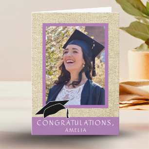 Rustic Grattiss Photo Studenten Kort