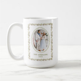 Rustic Green Botanical Christmas Mug Kaffemugg
