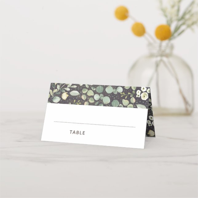 Rustic Greenery Bröllop | SPECIELLA PARTY Placeringskort (Framsida)