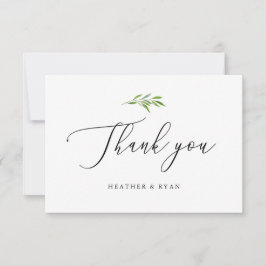 Rustic Greenery Elegant Tack Kort