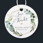 Rustic Greenery Eucalyptus Kärlek Tack Gåvor Etiketter<br><div class="desc">Rustic Grey Eucalyptus ,  ett bröllop mellan Kärlek och Tack,  gynnar märkre med roligt och modernt handskrivet typsnitt och söt honeykomb i faux guld foil och DIY bakgrundsbild färg. Copyright © 2016-2020 Bombino Design™. Alla höger reserverade.</div>