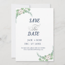 Rustic Greenery Eucalyptus Summer Bröllop. Inbjudningar