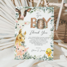 Rustic Greenery Farm Barnyard Animals Det är en po