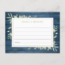 Rustic Greenery Firande of Life Memory Card