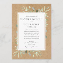 Rustic Greenery Gender Neutral Shower by Mail Inbjudningar