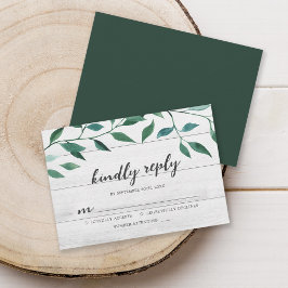 Rustic Greenery Kinely Reply OSA Kort