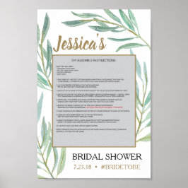 Rustic Greenery Photo Prop Poster Ram