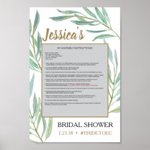 Rustic Greenery Photo Prop Poster Ram