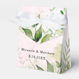 Rustic Greenery Rosa Airy Wedor Favor Box Presentaskar