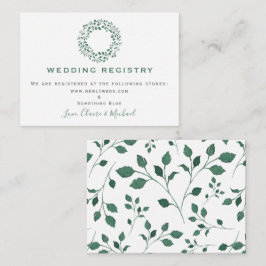 Rustic Greenery Wandan | Bröllop-registerpost Tilläggskort